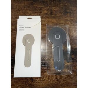 Dual Screen Laptop Phone Holder Aluminum Alloy Strong Magnet Angle Adjust Black